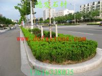 德发五莲红异型石材，五莲红弯道路边石，路沿石